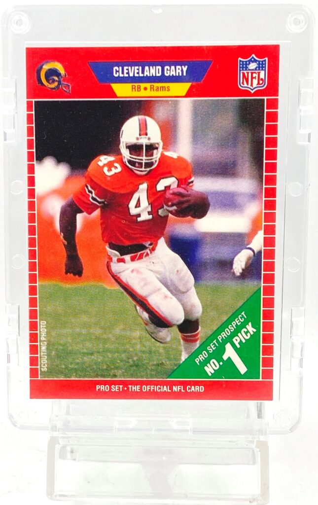 1989 Pro Set #1 Pick Cleveland Gary RC #499 (1)