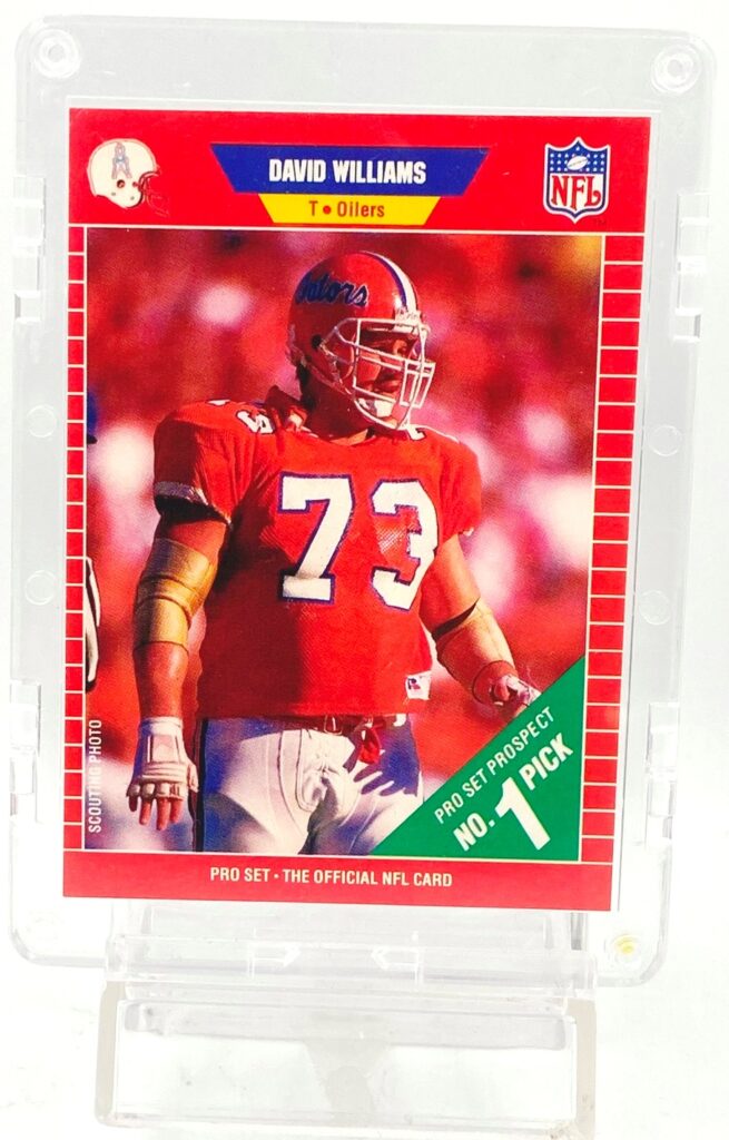 1989 Pro Set #1 Pick David Williams RC #496 (1)