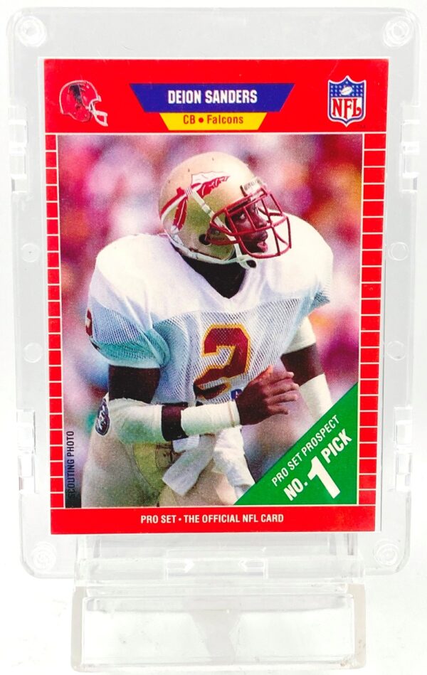 1989 Pro Set #1 Pick Deion Sanders RC #486 (1)