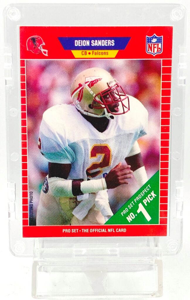 Vintage 1989 Pro Set Prospect NO. 1 Pick Deion Sanders RC 486 "Teams