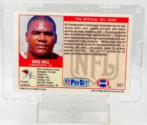 1989 Pro Set #1 Pick Eric Hill RC #507 (2)
