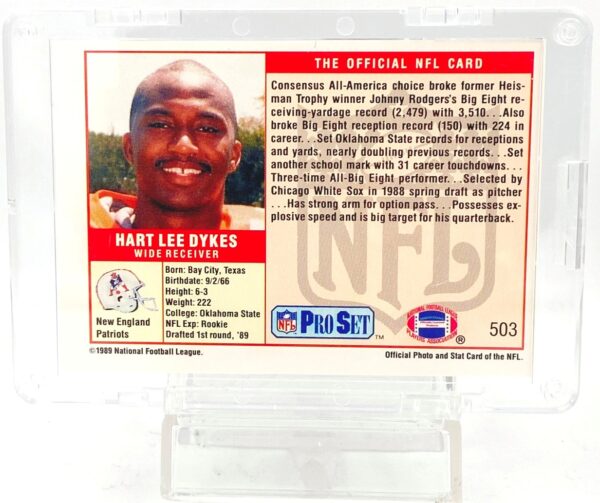 1989 Pro Set #1 Pick Hart Lee Dykes RC #503 (2)