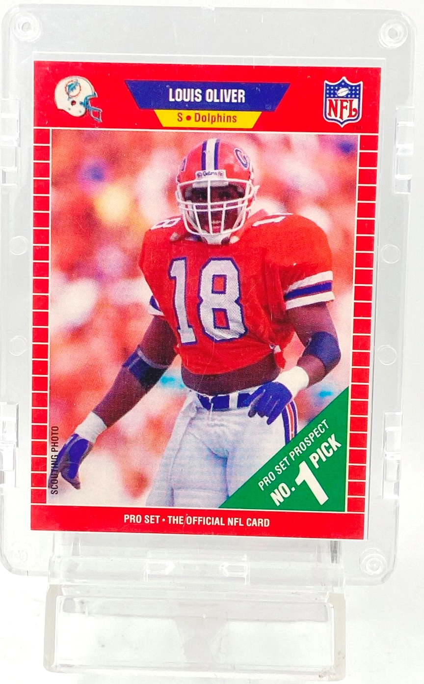 1989 Pro Set #1 Pick Louis Oliver RC #501 (1)