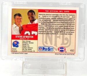 1989 Pro Set #1 Pick Steve Atwater RC #492 (2)