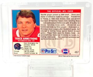 1989 Pro Set #1 Pick Trace Armstrong RC #487 (2)