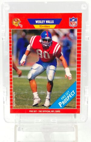 1989 Pro Set 2nd Wesley Walls RC #538 (1)