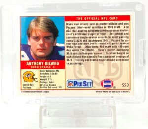 1989 Pro Set 3rd Anthony Dilweg RC #523 (2)