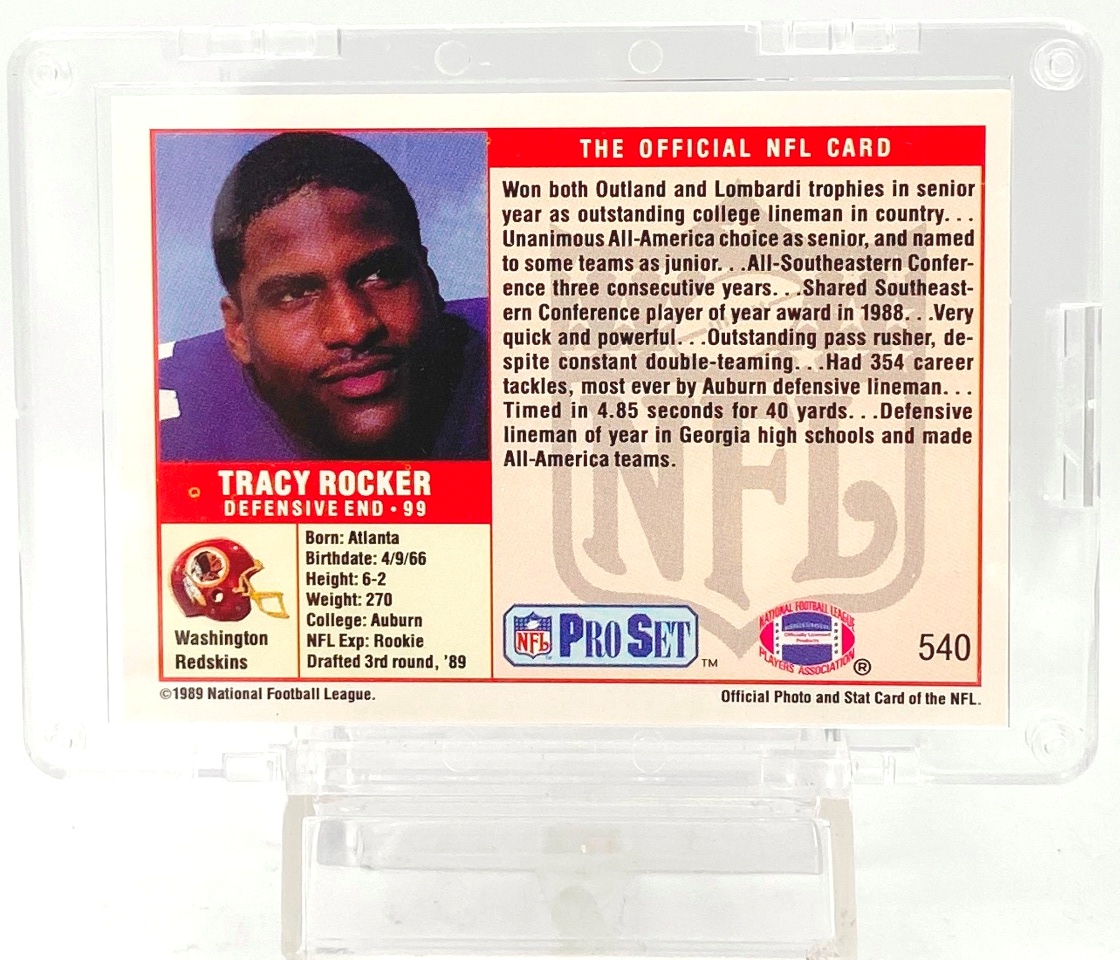Vintage 1989 Pro Set Prospect Tracy Rocker RC #540 Teams: Collegiate ...