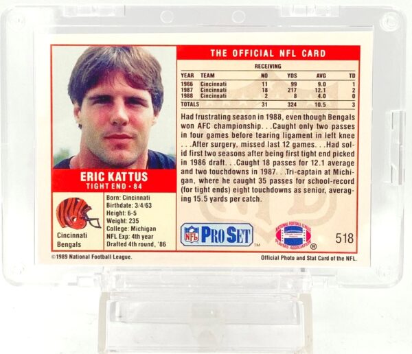 1989 Pro Set 4th Eric Kattus RC #518 (2)