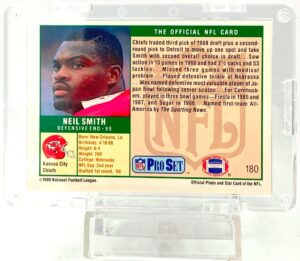 1989 Pro Set-AL Neil Smith Card #180 (2)
