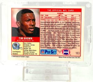 1989 Pro Set-AL Tim Brown Card #183 (2)