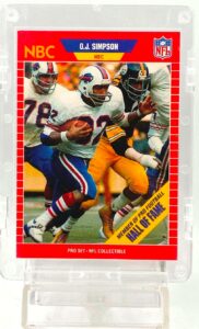 1989 Pro Set-NBC-HOF OJ Simpson #29 (1)