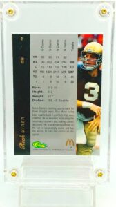 1993 Classic 4-S Exclusive Rick Mirer RC #8 (2)