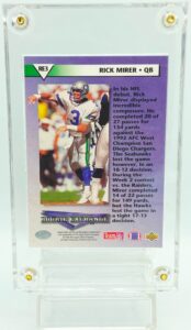 1993 UD Rookie Exchange Rick Mirer RC #RE3 (2)