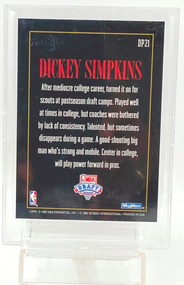 1994 SB Premium D-Pick Dickey Simpkins #D21 (2) 1994 SB Premium D-Pick Dickey Simpkins #D21 (2)