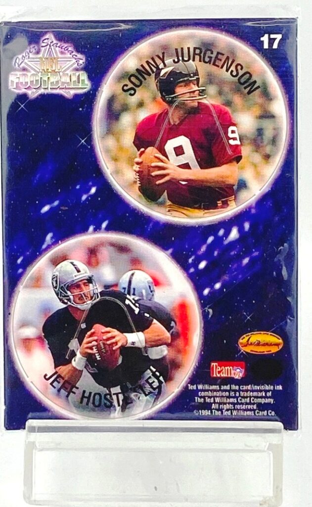 1994 TW Sonny Jurgenson & Jeff Hostetler #17