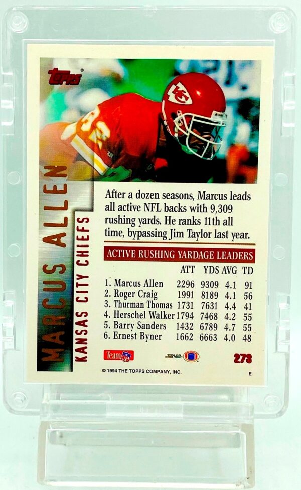 1994 Topps Career Marcus Allen #273 (2)