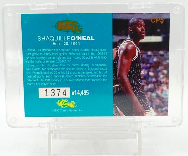 1995 Images Gold Shaquille O'Neal #CP5 (2)
