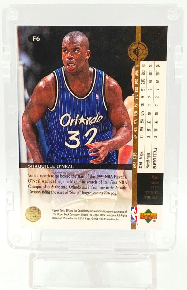 1995 SP Bronze Shaquille O'Neal Card #F6 (2) 1995 SP Bronze Shaquille O'Neal Card #F6 (2)