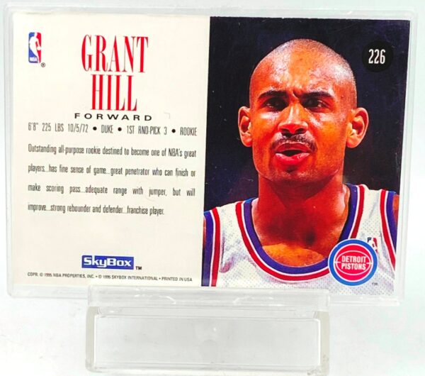 1995 Skybox Rookie NBA Grant Hill RC #226 (2)
