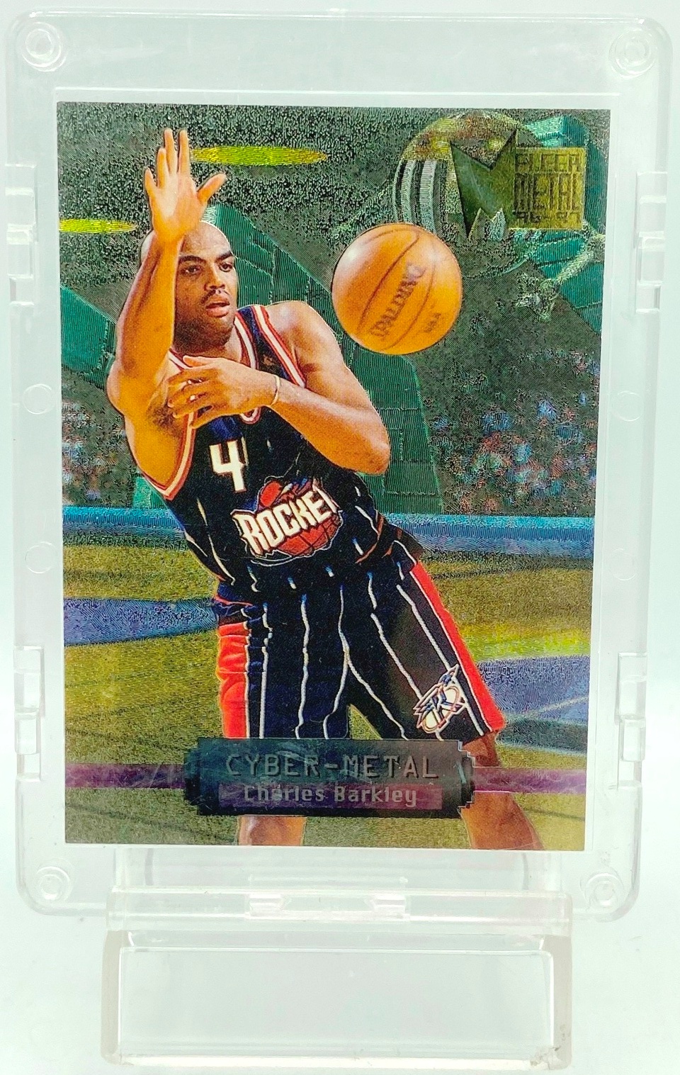 1996 Fleer Cyber-Metal Charles Barkley #4 (1)