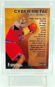 1996 Fleer Cyber-Metal Chris Webber #20 (2)