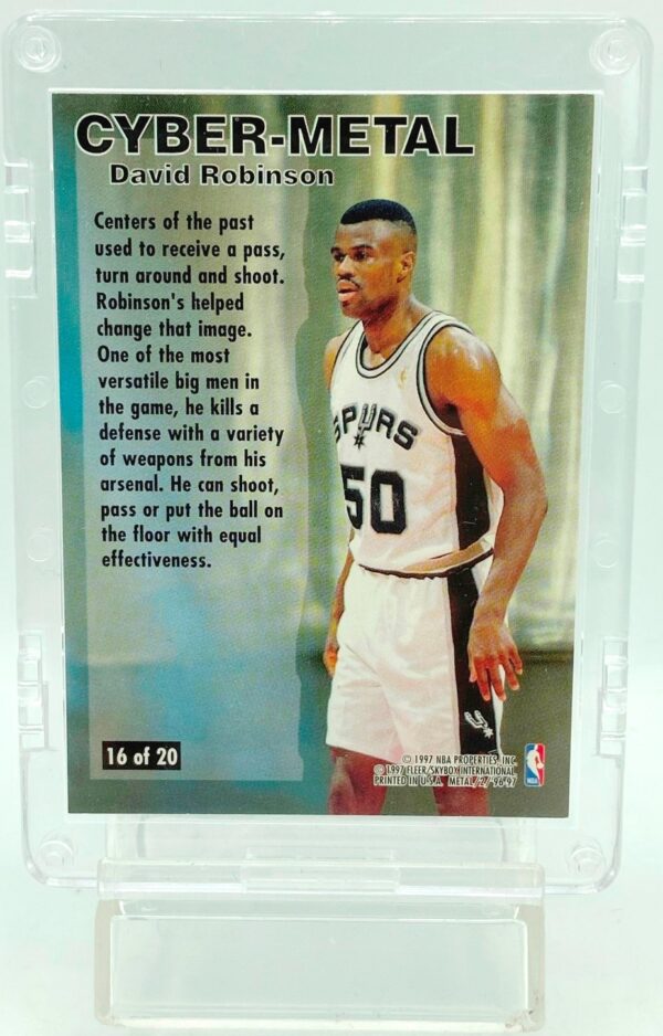 1996 Fleer Cyber-Metal David Robinson #16 (2)