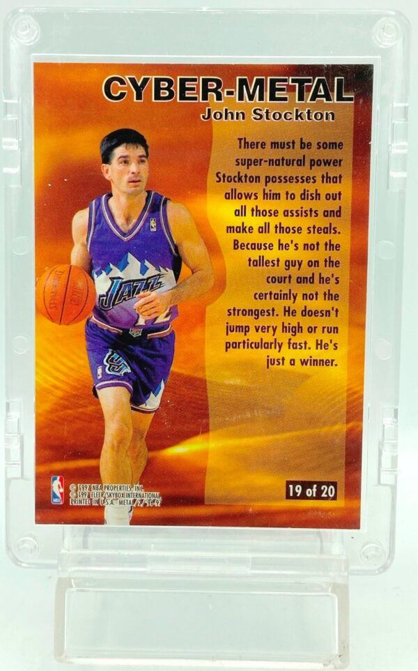 1996 Fleer Cyber-Metal John Stockton #19 (2)