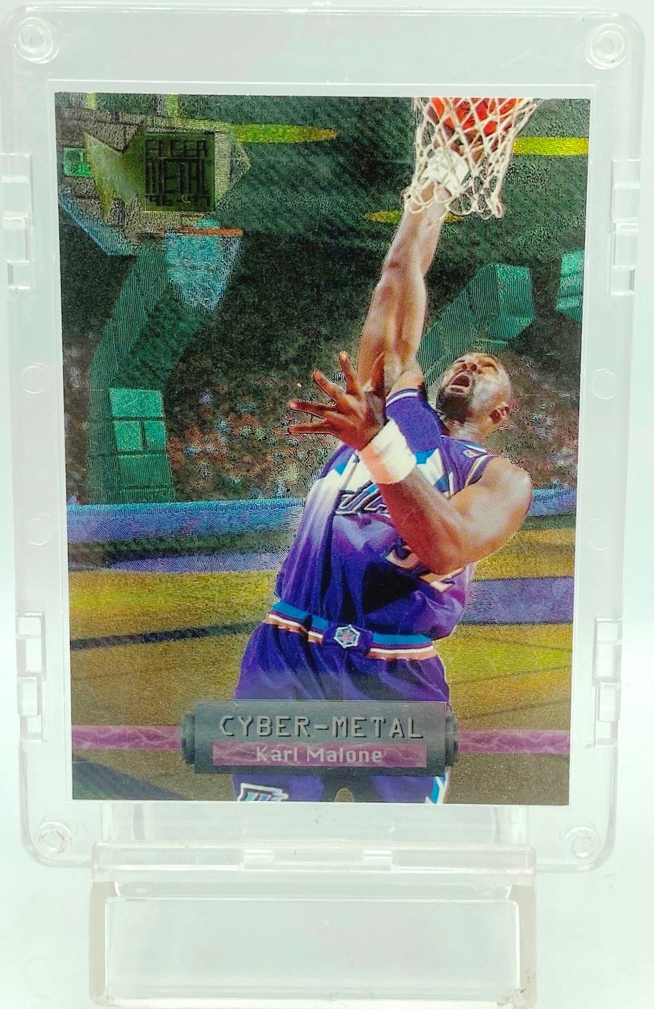 1996 Fleer Cyber-Metal Karl Malone #8