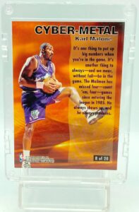 1996 Fleer Cyber-Metal Karl Malone #8 (2)