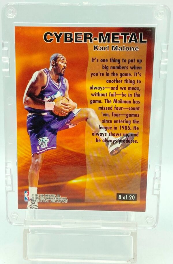 1996 Fleer Cyber-Metal Karl Malone #8 (2)