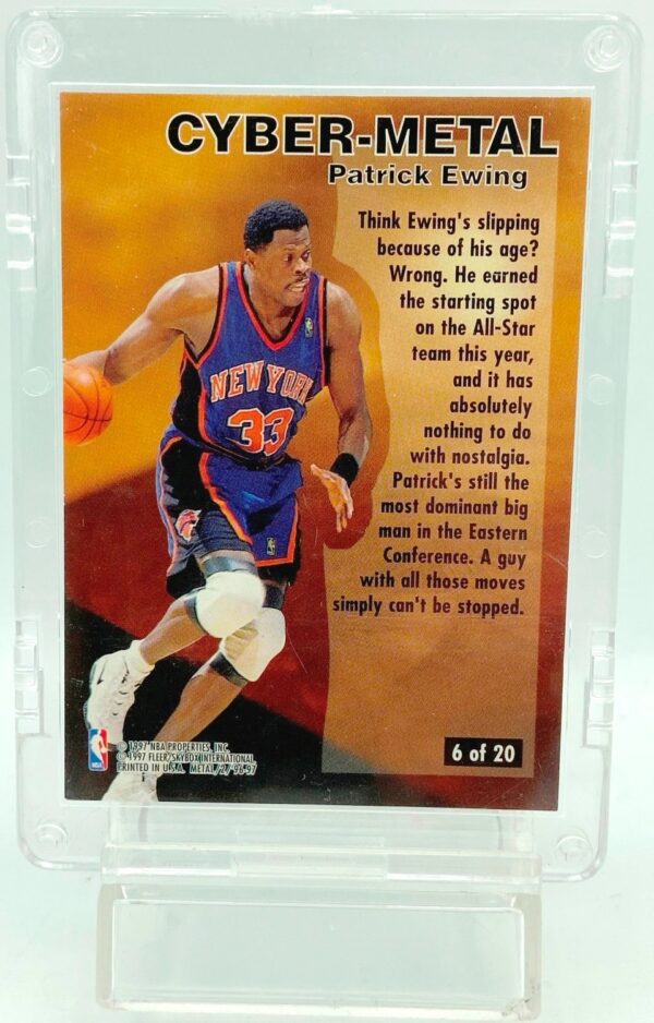 1996 Fleer Cyber-Metal Patrick Ewing #6 (2)