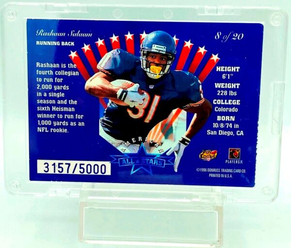 1996 Leaf AS Rashaan Salaam RC #8-20 (3) 1996 Leaf AS Rashaan Salaam RC #8-20 (3)