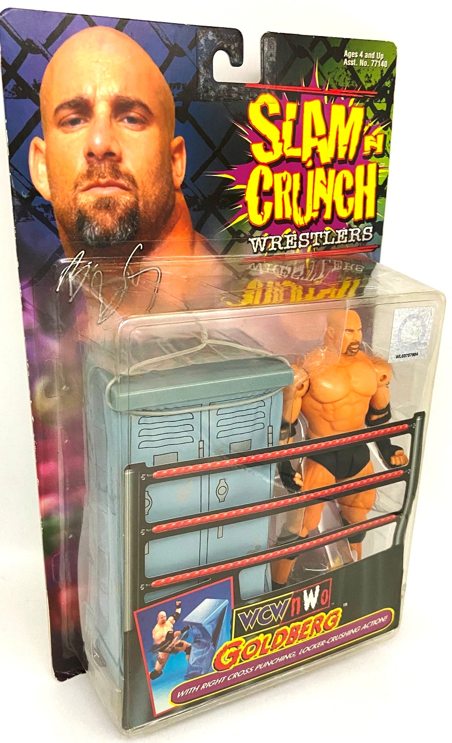 1999 Toy Biz Goldberg Slam n Crunch Wrestlers WCW/NWO