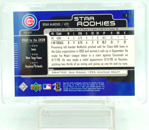 1999 Upper Deck Rookie Brian McNichol RC #5 (2) 1999 Upper Deck Rookie Brian McNichol RC #5 (2)