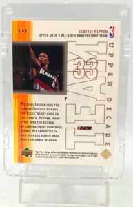 2001 UD Decade Team Scottie Pippen Card #UD8 (2)