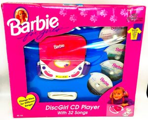 1995 Barbie Disco Girl CD Player Box Set Open (1)