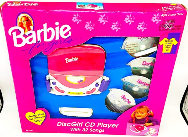 1995 Barbie Disco Girl CD Player Box Set Open (2)