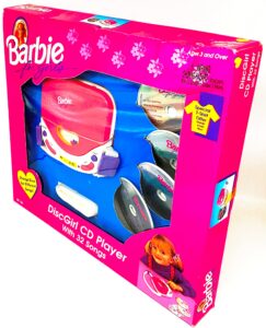 1995 Barbie Disco Girl CD Player Box Set Open (4)