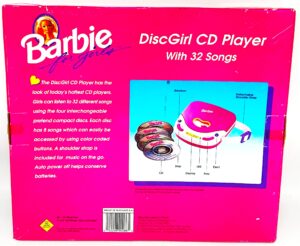 1995 Barbie Disco Girl CD Player Box Set Open (5)