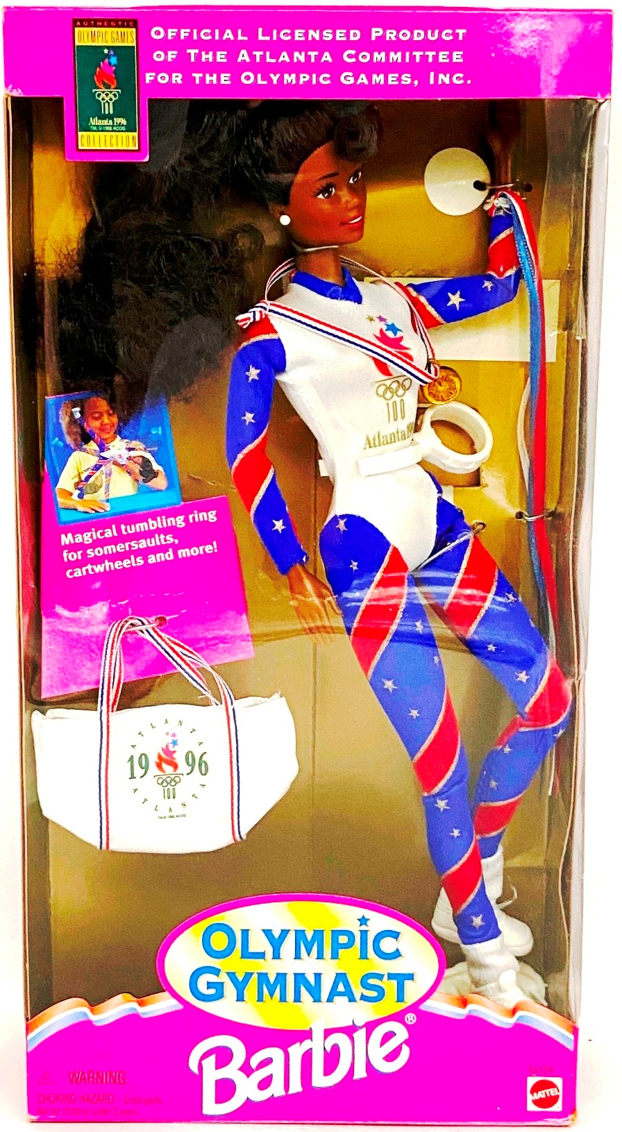 1995 Gymnast Barbie African-American Open (1)