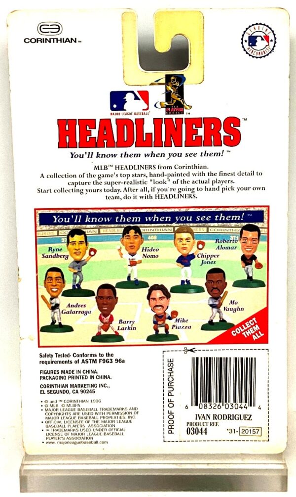 1996 Corinthian Headliners Ivan Rodriguez (5)