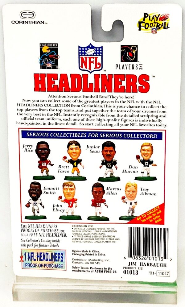 1996 Corinthian Headliners NFL Jim Harbaugh (4) 1996 Corinthian Headliners NFL Jim Harbaugh (4)