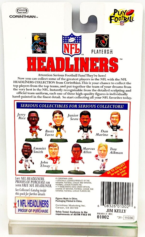 1996 Corinthian Headliners NFL Jim Kelly (4)