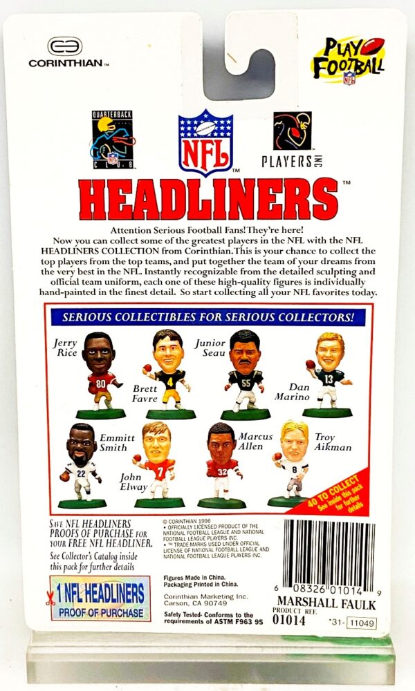 1996 Corinthian Headliners NFL Marshall Faulk (4)