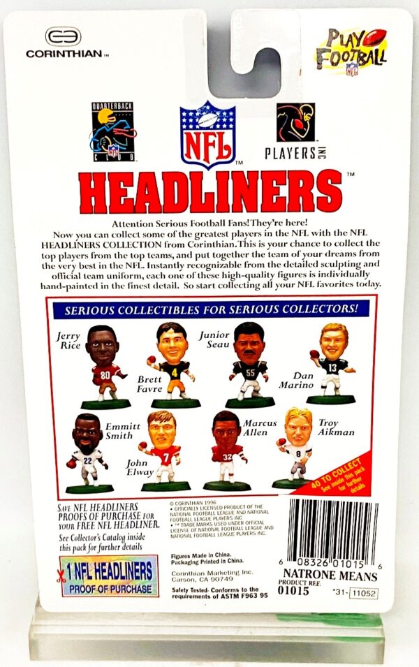 1996 Corinthian Headliners NFL Natrone Means (4) 1996 Corinthian Headliners NFL Natrone Means (4)