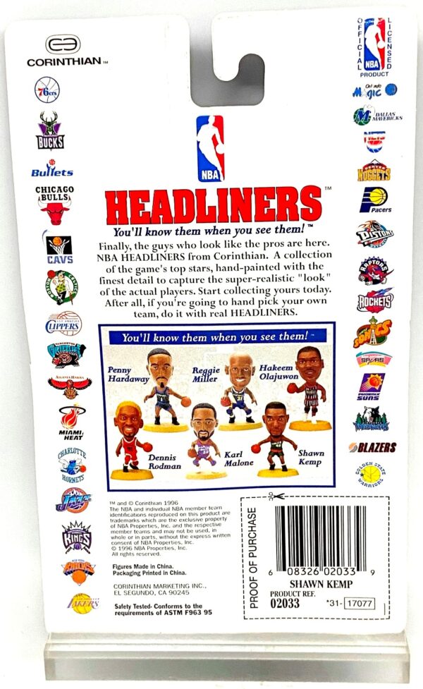 1996 Headliners NBA Shawn Kemp (4)