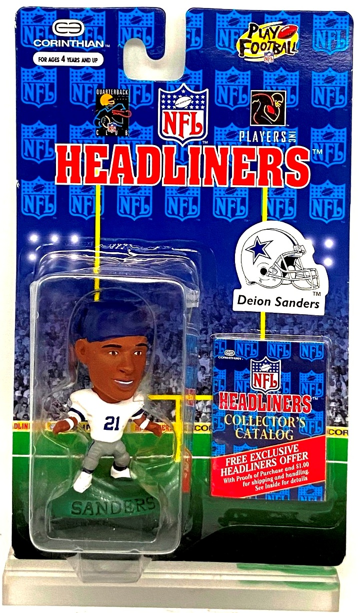 Vintage 1996 Corinthian Headliners NFL Deion Sanders (Dallas Cowboys