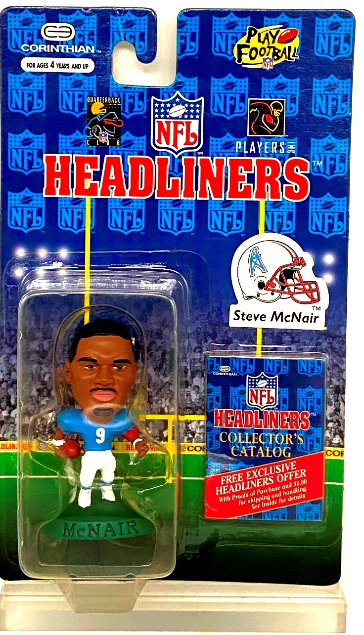 Vintage 1996 Corinthian Headliners NFL Steve McNair (Houston Oilers