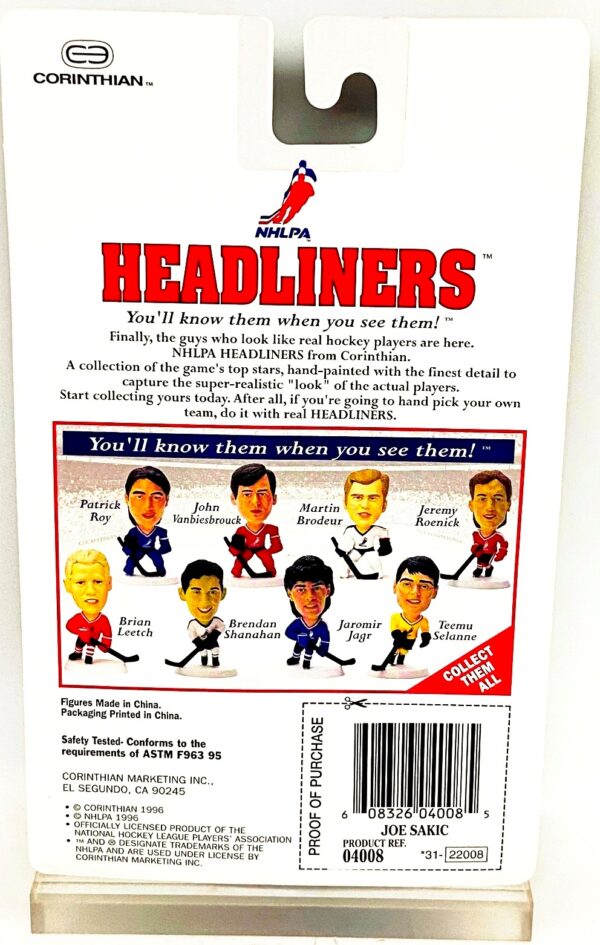 1996 Headliners SS NHL Joe Sakic (4)